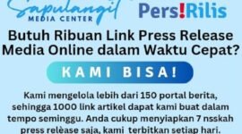 Sapulangit Media Center (SMC) melayani jasa manajemen reputasi, pencitraan dan pemulihan nama baik melalui implementasi publikasi press release di jaringan media online. Informasi lebih lanjut, hubungi 0853 1555 7788 (WhatsApp). (Dok. Sapulangit.com).

